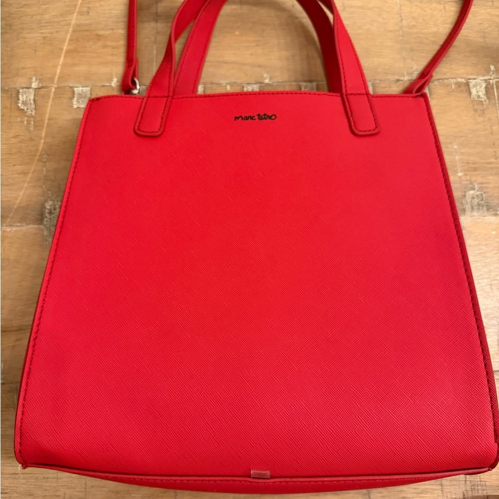 Marc Tetro Red Westie Print Shoulder Bag with Coin Pouch and Matching Leash - Picture 8 of 14